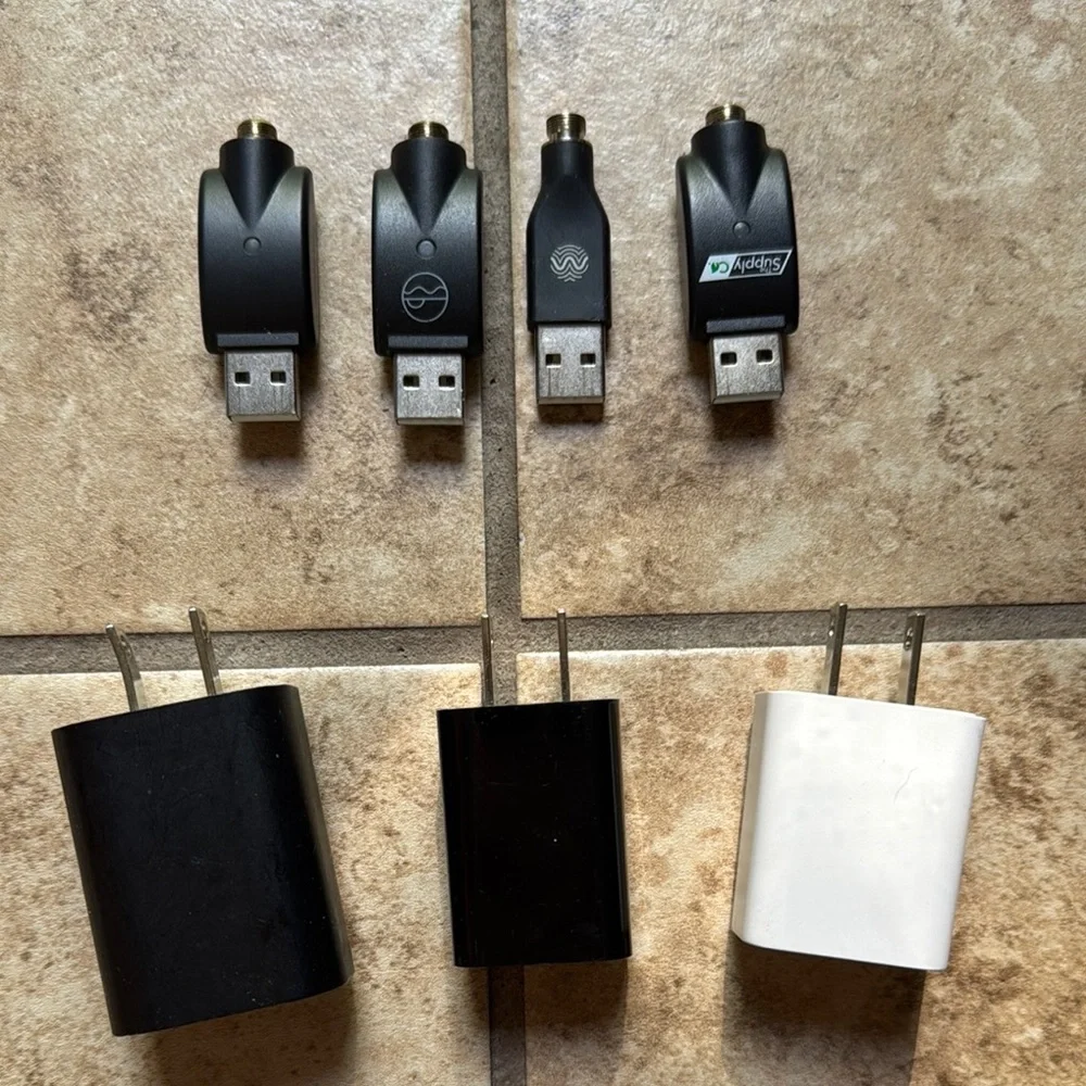 Lot of Mixed Charging Cables and Adapters for Various Devices